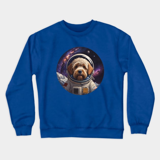 Doodle Astronaut Crewneck Sweatshirt by Pet And Petal